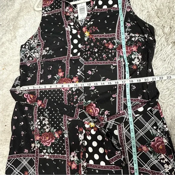 Torrid Patchwork Floral Challis Maxi Shirt Dress NWT - Picture 16 of 16